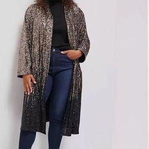 Bb Dakota Dulcinea Sequined Duster Jacket